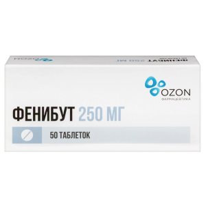 Купить  Фенибут 250 мг 50 шт таблетки