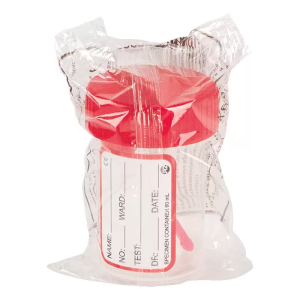 Купить  Контейнер стер 60мл д/сбора биоматериалов с крышкой и ложкой