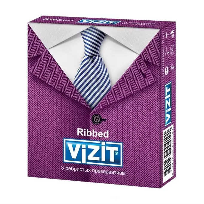 Купить VIZIT Ribbed презервативы ребристые 3 шт.