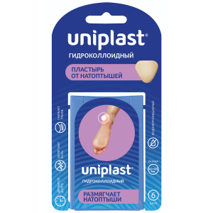 Купить  Унипласт пластырь гидроколлоид 42ммX45мм №6 от натоптышей