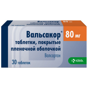 Купить  Вальсакор таб ппо 80мг №30