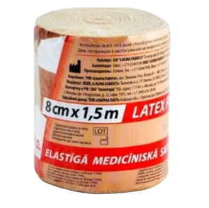 Купить  Бинт эласт Лаума 1,5мX8см с застежками