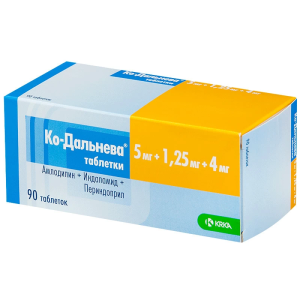 Купить  Ко-Дальнева таб 5мг/1,25мг 4мг №90