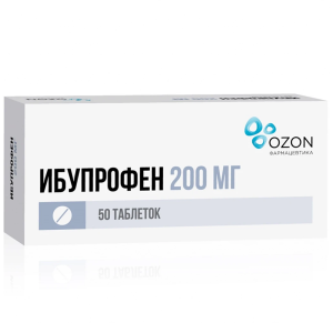 Купить  Ибупрофен таблетки ппо 200мг №50 (Озон)