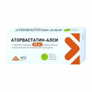 Аторвастатин-Алси таб ппо 20мг №90