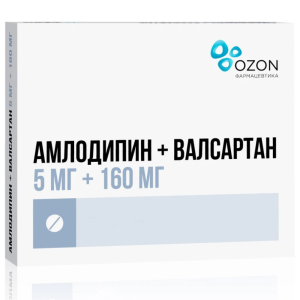 Купить  Амлодипин+Валсартан 5 мг+160 мг 90 шт таблетки покрытые пленочной оболочкой