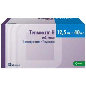 Купить  Телмиста Н таб 12,5мг+40мг №28