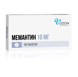 Купить  Мемантин 10 мг 90 шт таблетки покрытые пленочной оболочкой