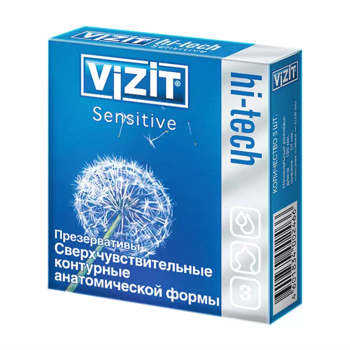 Купить VIZIT Hi-tech sensitive презервативы сверхчувствительные 3 шт.