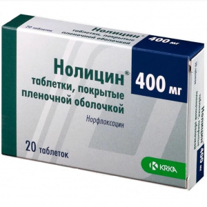 Нолицин таблетки ппо 400мг №20 (KRKA d.d.)