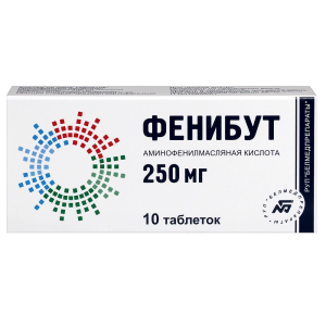 Купить  Фенибут 250 мг 10 шт таблетки