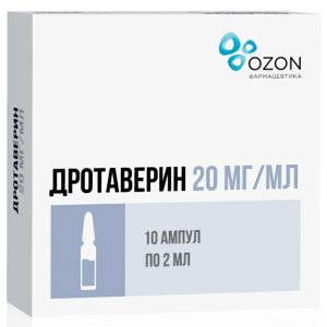 Купить  Дротаверин р-р д/ин 20мг/мл амп 2мл №10