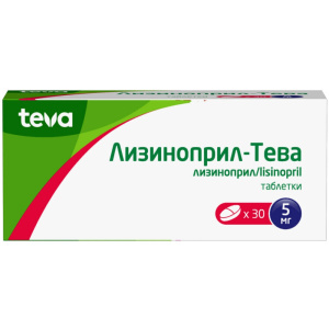 Купить  Лизиноприл-Тева таб 5мг №30