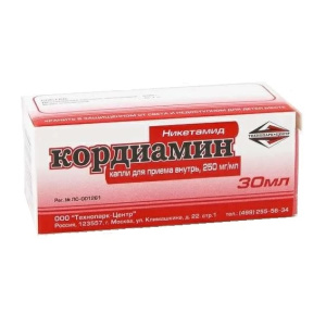 Купить  Кордиамин капли 25% 30мл (Технопарк-Центр)
