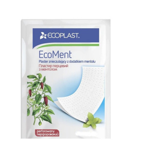 Купить  Пластырь перцовый Экопласт 10смX15см экомент с ментолом