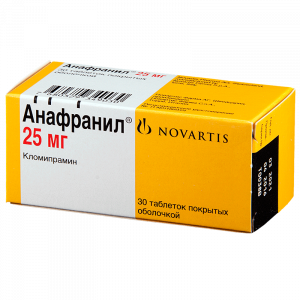Купить Анафранил таблетки по 25мг №30 (Novartis Pharma S.p.A)