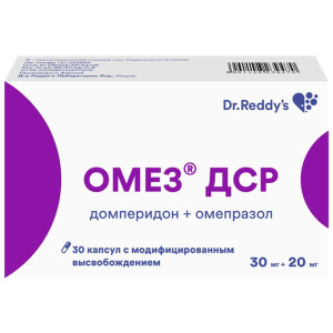 Купить  Омез ДСР капсулы с модиф высвоб 30мг+20мг №30