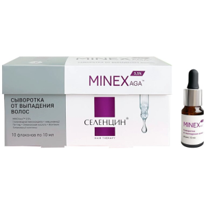 Купить  Селенцин минексага сыворотка 3,5% от выпадения волос 10мл №10