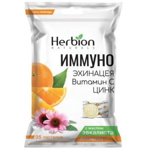 Купить  Иммуно Эхинацея пастилки №25 вит С цинк апельсин