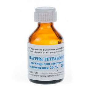 Купить  Натрия Тетраборат в глицерине раствор д/наруж и местн примен 20% фл 30г