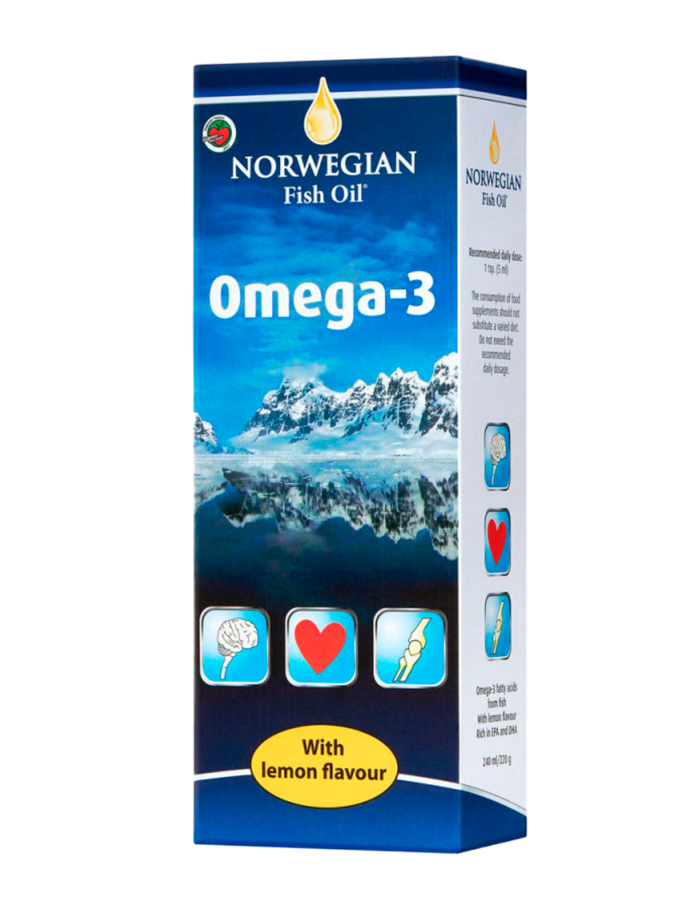 Купить Norwegian Fish Oil Омега-3 рыбий жир 240мл лимон