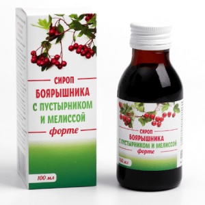 Купить  Боярышника сироп 100мл с пустырником и мелиссой форте 100мл