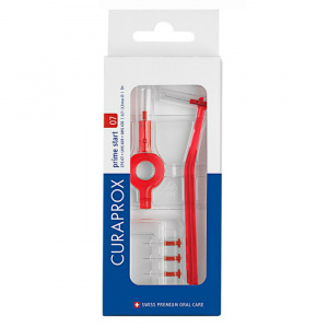 Купить  Curaprox Prime Start 5 шт ершики межзубные CPS07 + держатель UHS409 и UHS470