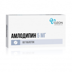 Купить  Амлодипин таблетки 5мг №60