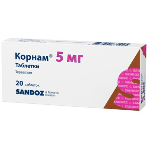 Купить  Корнам 5 мг 20 шт таблетки
