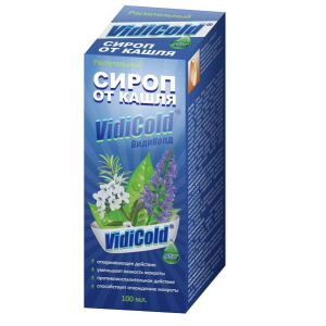 Купить  Видиколд 100 мл сироп растительный от кашля флакон