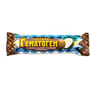 Купить  Гематоген Русский плитка 40г с кокосом в шоколаде