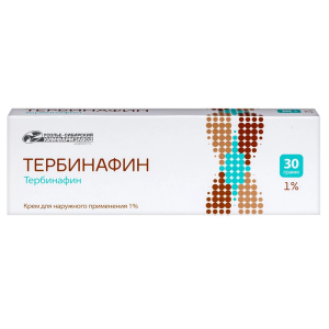 Купить  Тербинафин 1 % 30 г крем для наружного применения