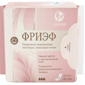 Купить  Фриэф прокладки ежедн №20 с анионовым чипом 180 мм
