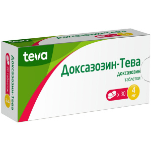 Купить  Доксазозин-Тева таб 4мг №30
