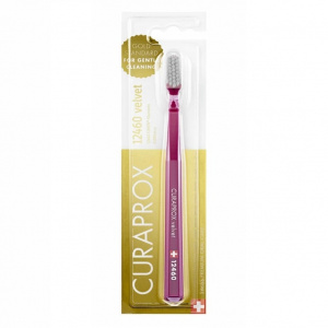 Купить  Curaprox зубная щетка Арт.CS12460 мегасофт 0,08мм velvet бордовая