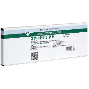 Купить  Эуфиллин р-р д/в/в введ 2,4% 5мл №10