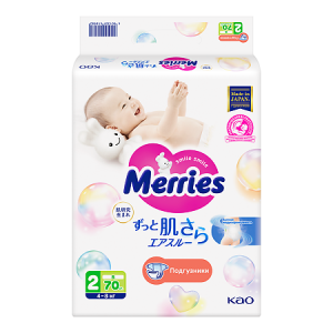 Купить  Merries 70 шт 4-8 кг подгузники для детей размер S 