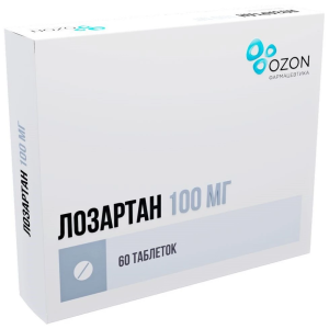 Купить  Лозартан таб ппо 100мг №60