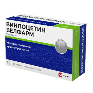 Купить  Винпоцетин Велфарм таблетки 5мг №50