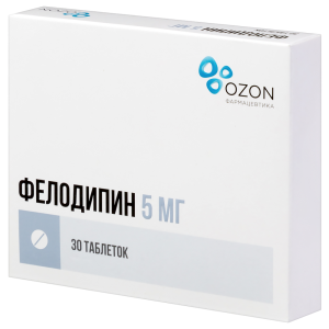 Купить  Фелодипин таб ппо пролонг высвоб 5мг №30