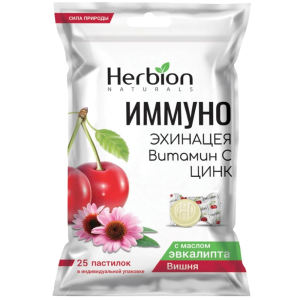 Купить  Иммуно Эхинацея пастилки №25 вит С цинк вишня