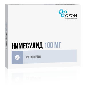 Купить  Нимесулид 100 мг 20 шт таблетки