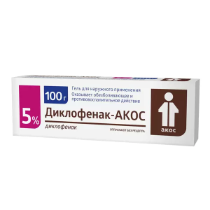 Купить  Диклофенак-Акос гель д/наружн примен 5% туб 100г