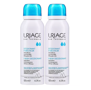 Купить  Uriage освежающий дезодорант-спрей с квасцовым камнем 125 мл 2 шт набор 