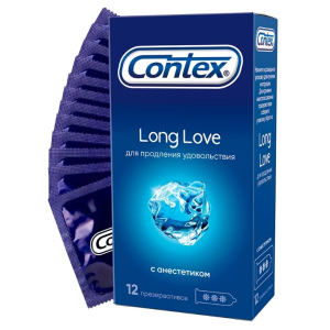 Contex Long Love презервативы продлевающие половой акт 12 шт.