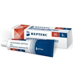Купить  Кетопрофен-Вертекс гель д/наружн примен 5% 30г