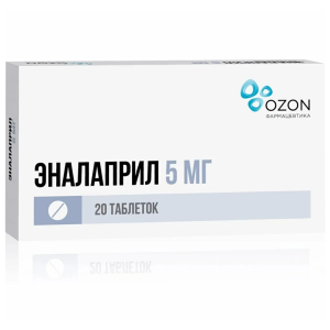 Купить  Эналаприл таб 5мг №20