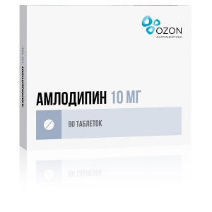 Купить  Амлодипин таблетки 10мг №90