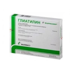 Купить  Глиатилин раствор для внутривенного и внутримышечного введения 1000мг/4мл амп 4мл №3