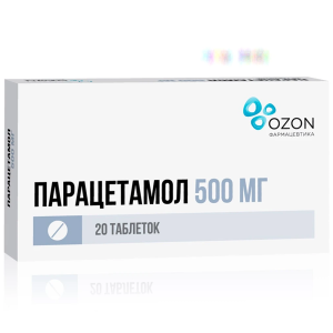 Купить  Парацетамол 500 мг 20 шт таблетки 